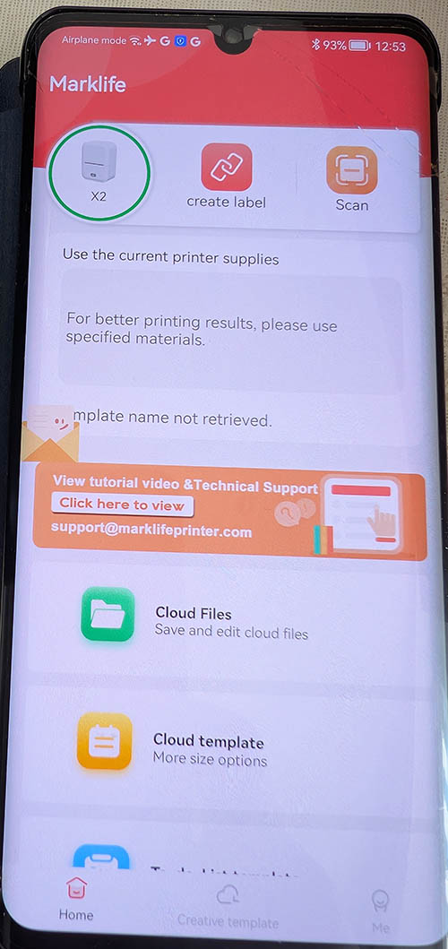 Marklife app in private space on phone