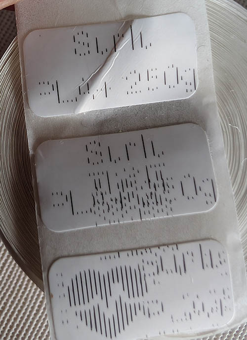 Marklife X2 prints badly on non original label roll